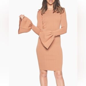 Bardot Arabella bell sleeve minidress bodycon dress